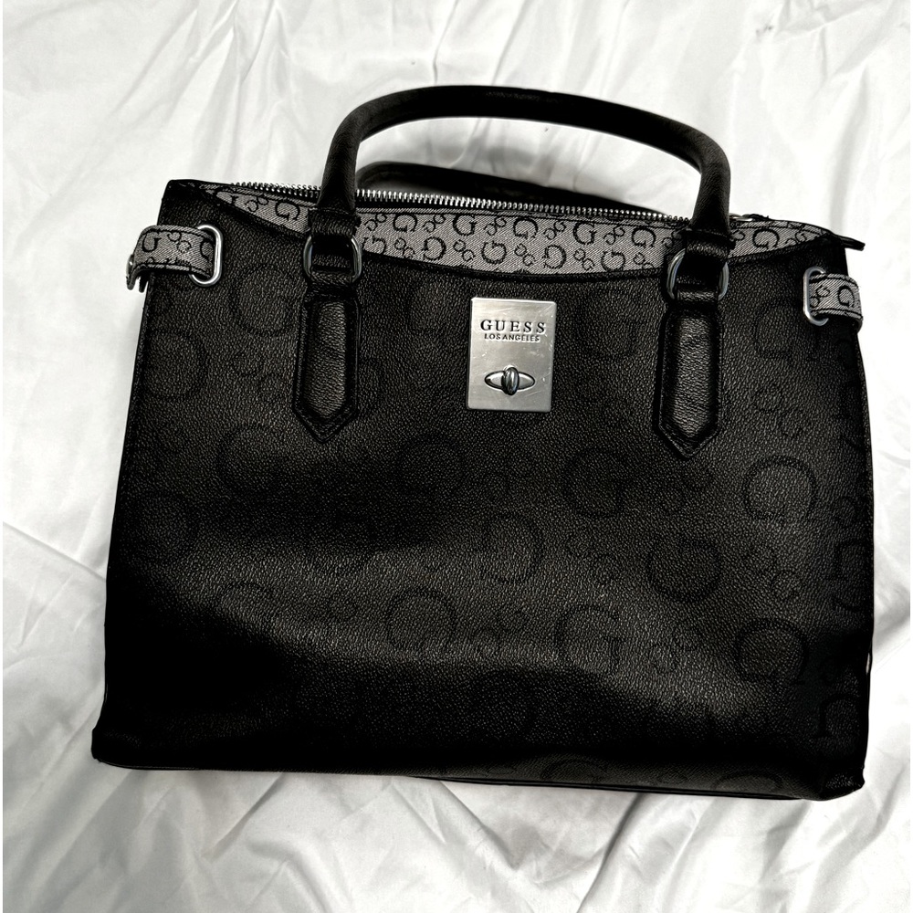 guess leather shoulder bag
